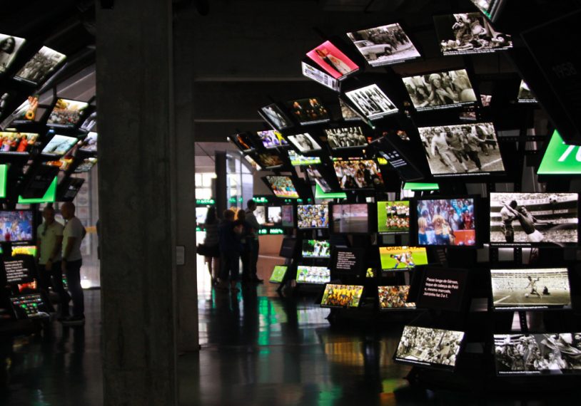 O Museu do Futebol atrai amantes do esporte do Brasil inteiro.