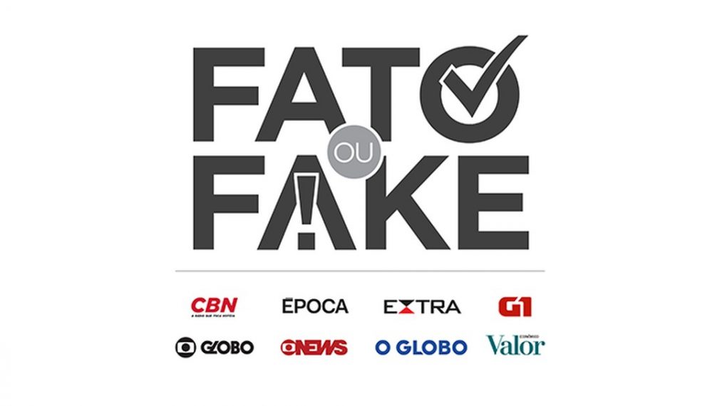 Imagem/divulgação: Fato ou Fake é um serviço do Grupo Globo que investiga fake news.